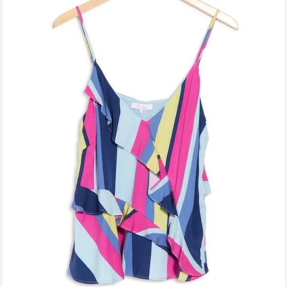 Parker asymmetrical striped top size medium NWT $258 - Picture 7 of 9